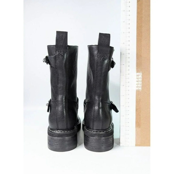 Rag & Bone Women's RB Moto Studded Pull On Boots Black Size 9 (MSRP $595) - Picture 7 of 10